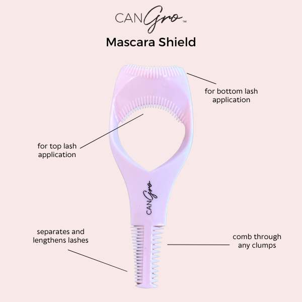 Mascara Shield & Lash Comb Australia | Smudge Free Lashes |CanGro