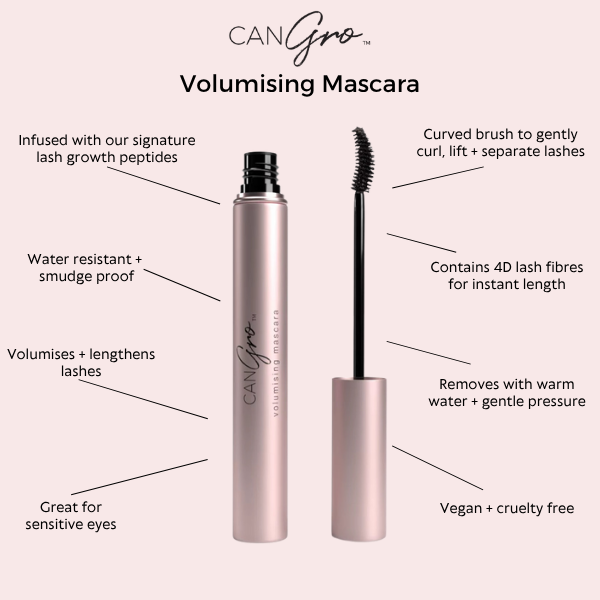 Volumising Lash Growth Mascara - CanGro